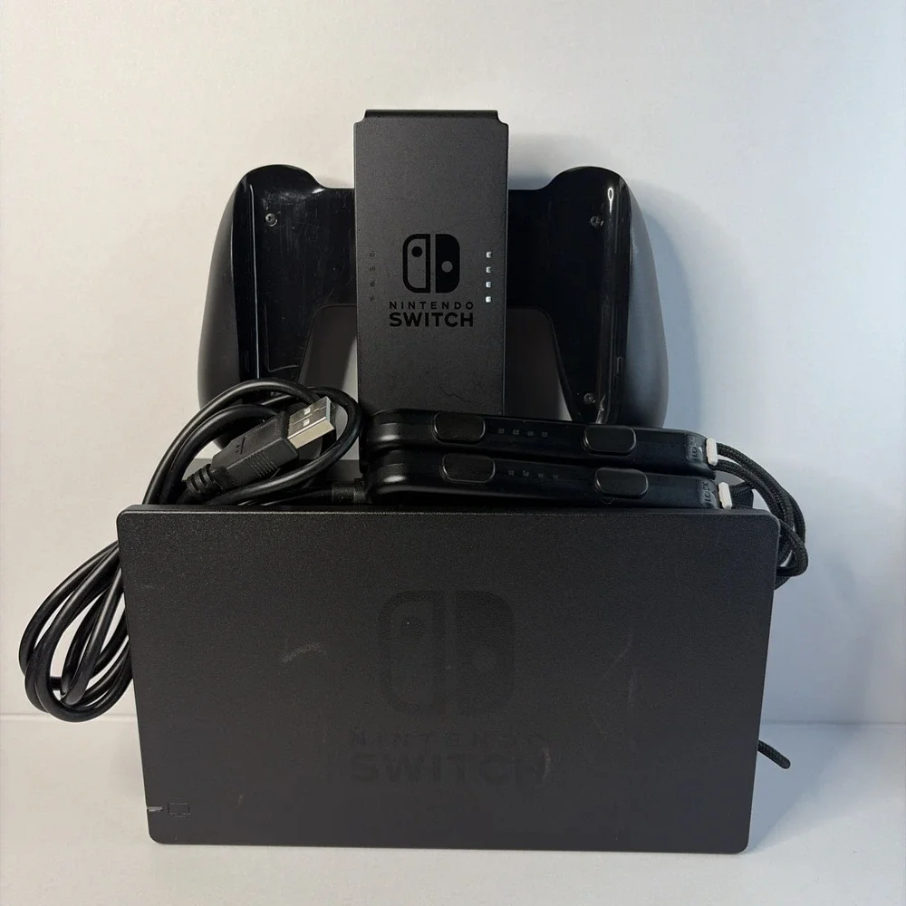 Nintendo Switch Charging Dock Heg-007, Joy-con Grip & Straps, Hac-011 & Hac-014
